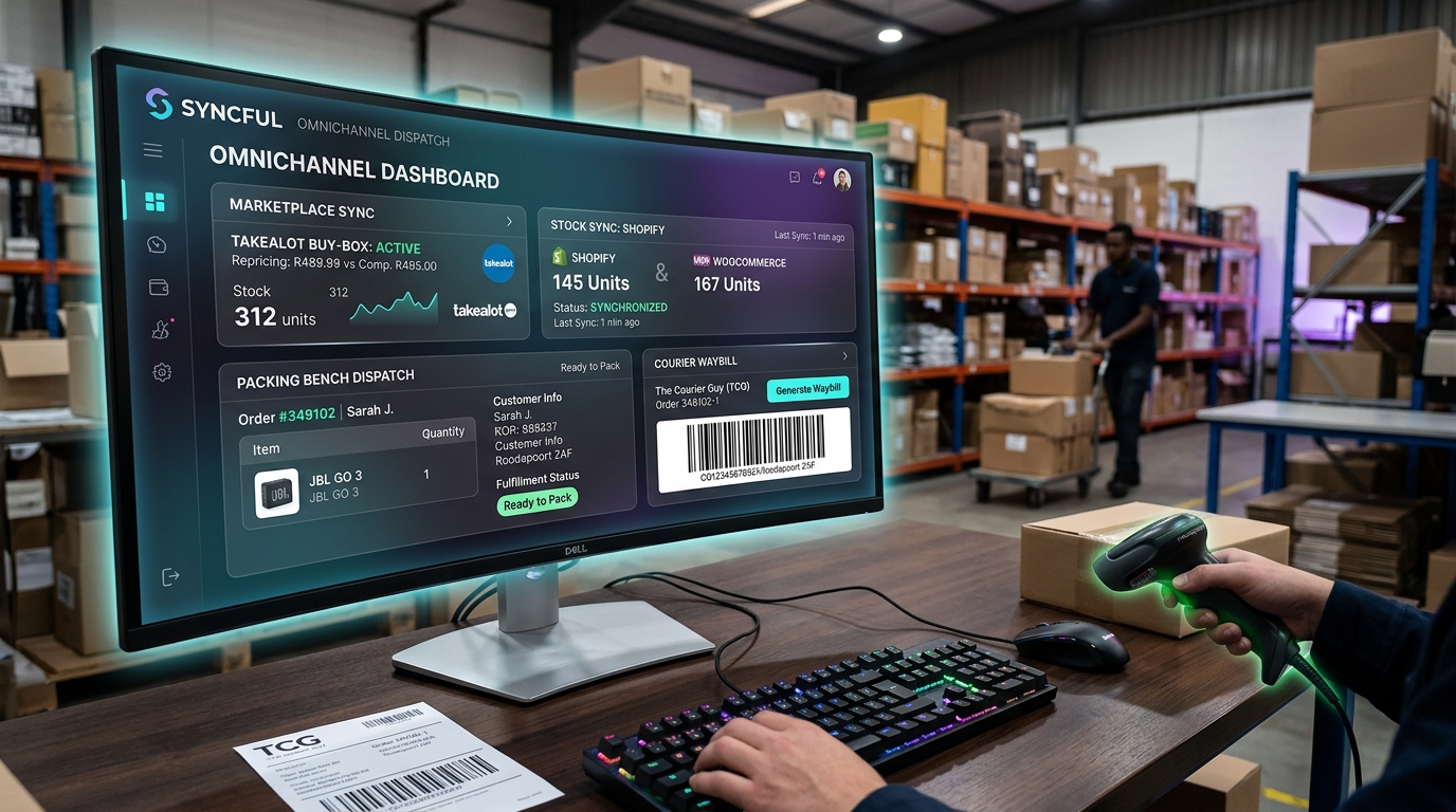 E-commerce orders and fulfilment workspace
