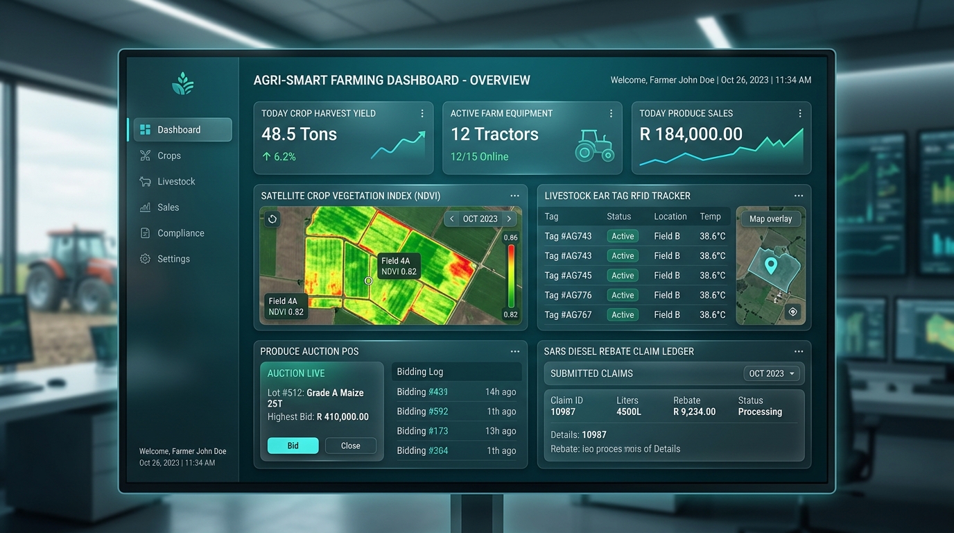 Agriculture and silo operations workspace