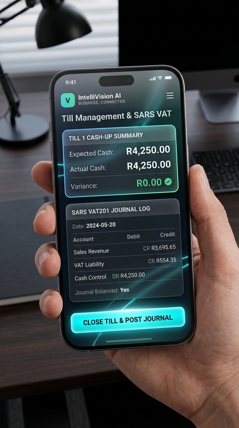 Mobile cash-up design render