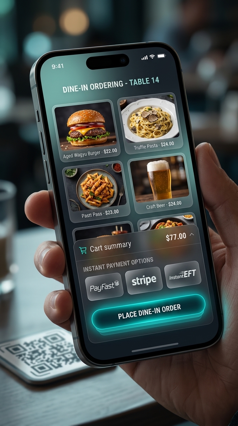Customer QR Mobile UI