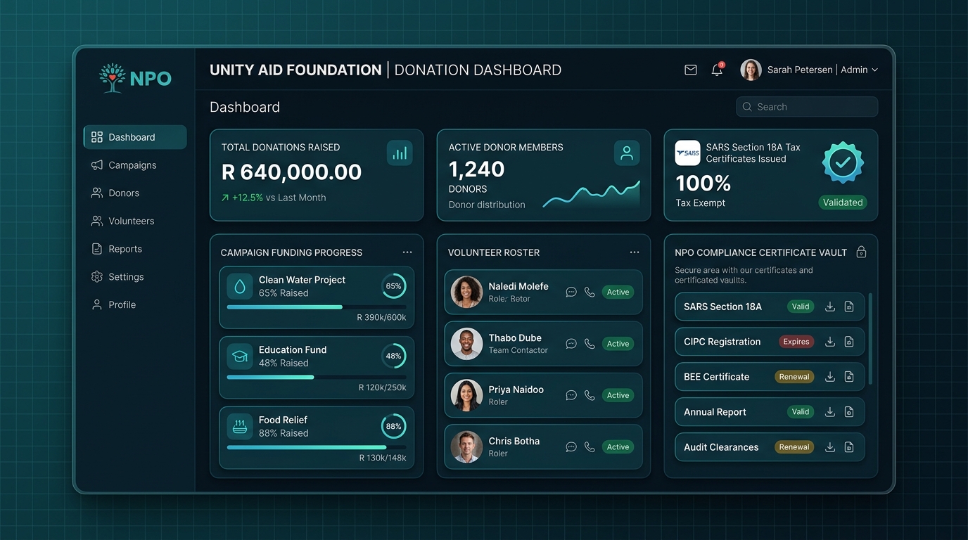 Non-Profit Charity UI