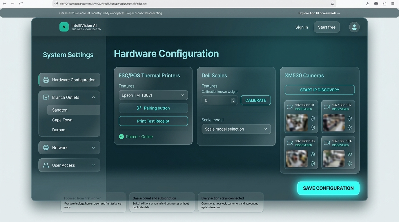 Settings - branch controls