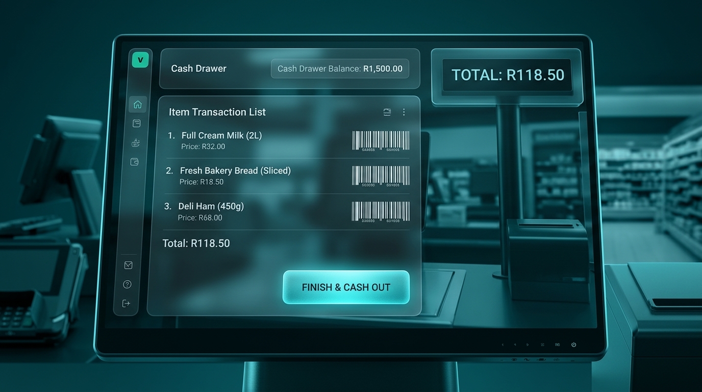 Retail - checkout lane render