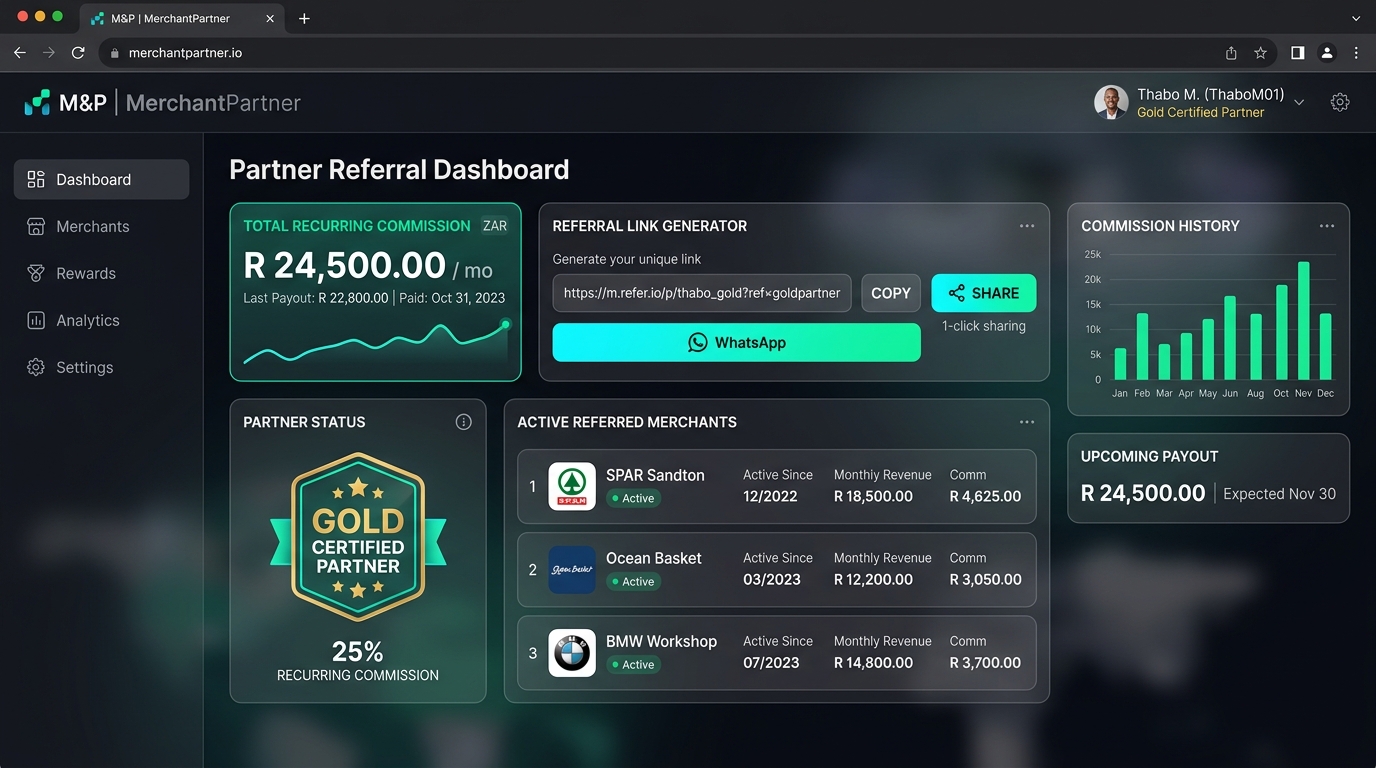 Partner & Merchant Referral Dashboard