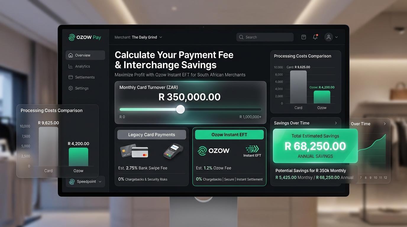 Savings calculator - design render